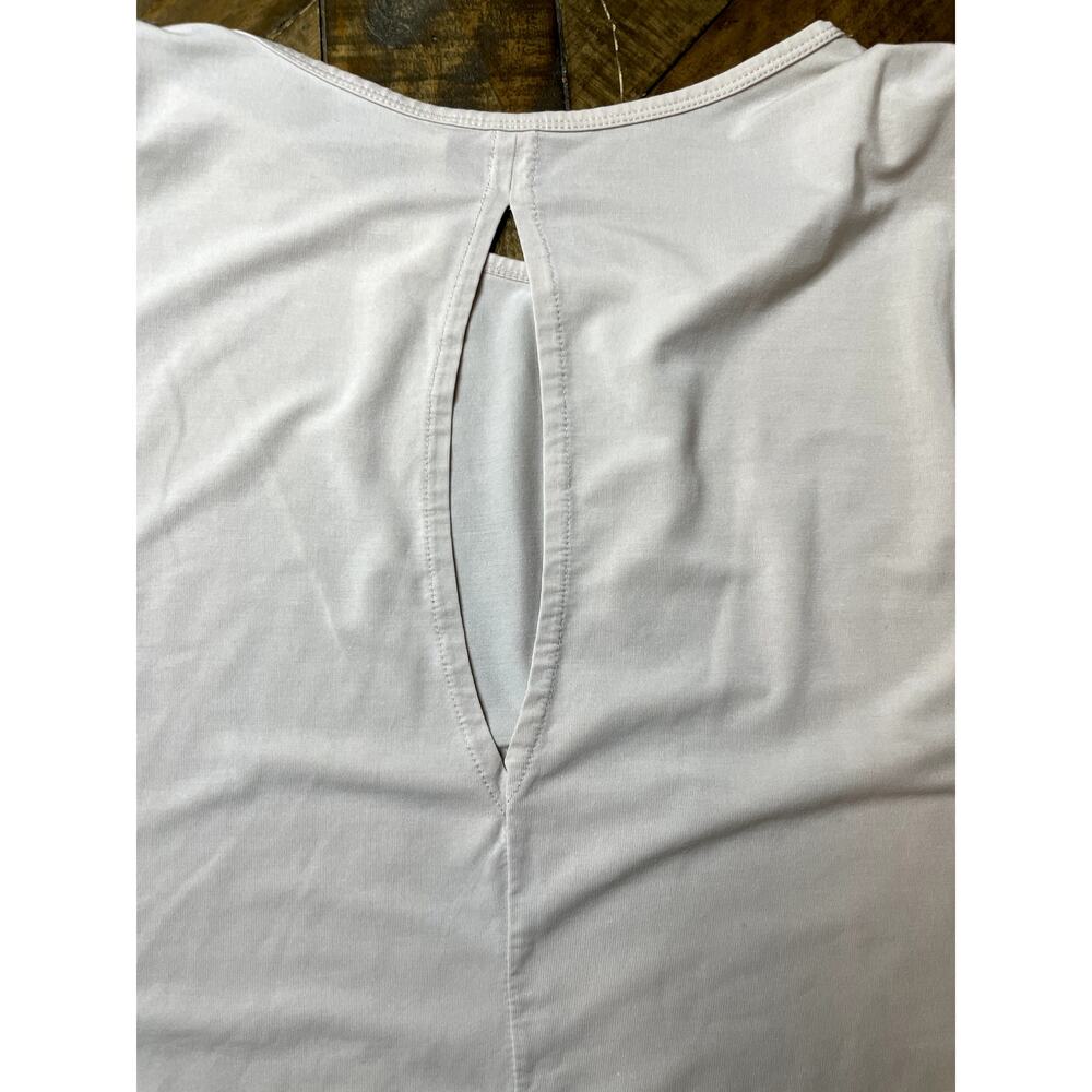 Fabletics Cream Open Back Tencil Sleeveless Shirt - image 3